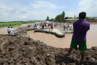 La rotura de la ruta 38 obligó a desviar el tránsito hacia el sur de la provincia