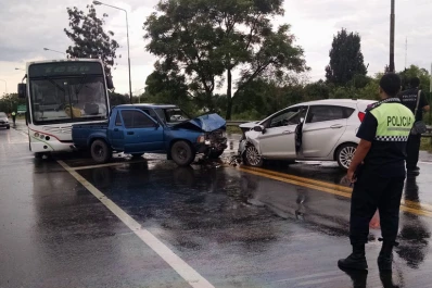 Hubo un triple choque en la ruta 38, a la altura de Monteros