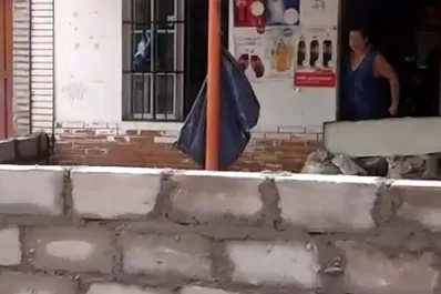 Tras las inundaciones, en Alberdi levantan paredes en las veredas