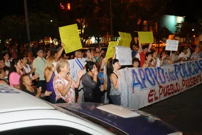 Marcharon para pedir la libertad de los policías de Concepción