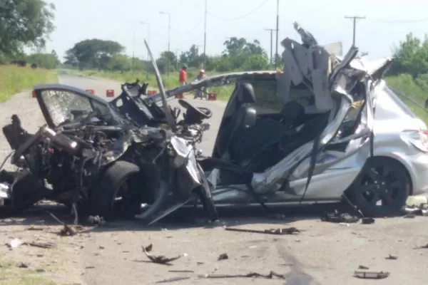 Violento choque en Santa Rosa de Leales