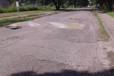 Los baches de la ex Quinta Agronómica son tan grandes que parecen cráteres