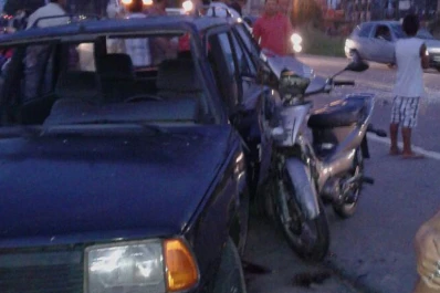 Una motociclista terminó internada tras sufrir un accidente en la ruta 38