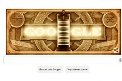 Google le rinde homenaje al creador de la pila eléctrica