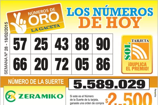 Los Números de Oro de LA GACETA