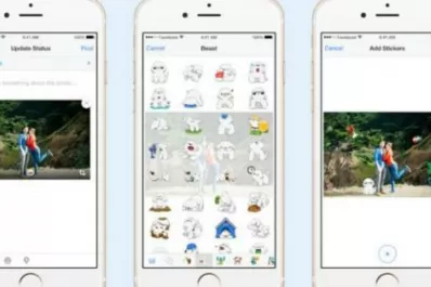 Facebook incorporó stickers en las imágenes