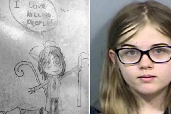 Los aterradores dibujos de una asesina de 12 años