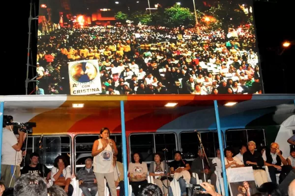 Jujuy: La Tupac Amaru movilizó por el cumpleaños de Cristina Fernández