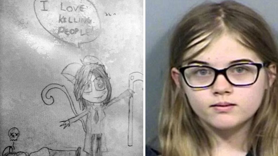 Los aterradores dibujos de una asesina de 12 años