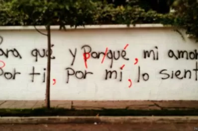 Grafiteros anónimos en defensa del idioma