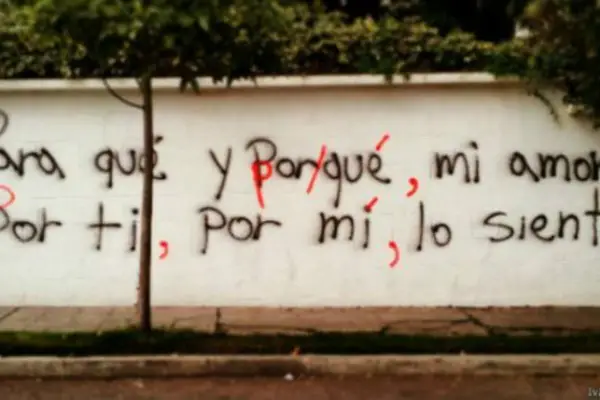 Grafiteros anónimos en defensa del idioma