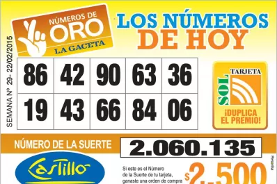 Los Números de Oro de LA GACETA