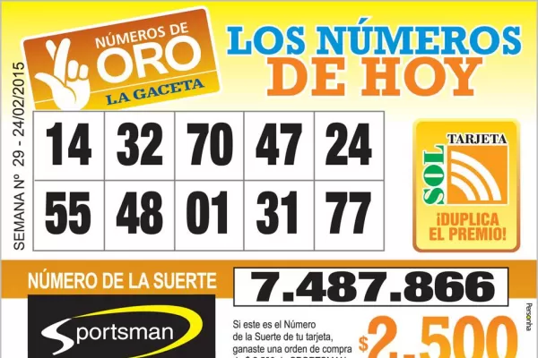 Los Números de Oro de LA GACETA