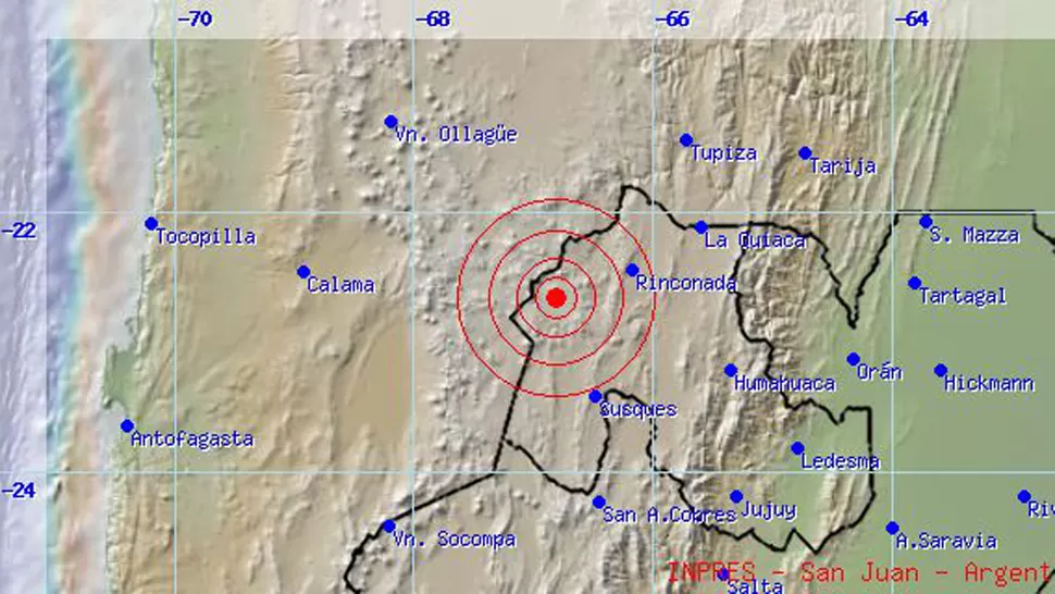 Un sismo sacudió a Jujuy esta madrugada