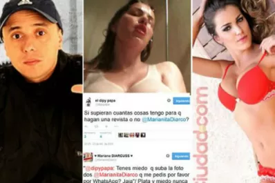 El Dipy quiere mostrar fotos íntimas de Mariana Diarco en Twitter