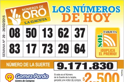 Los Números de Oro de LA GACETA