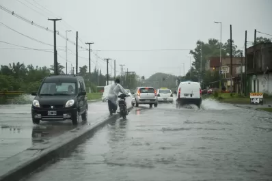 Algunas calles se convirtieron en ríos