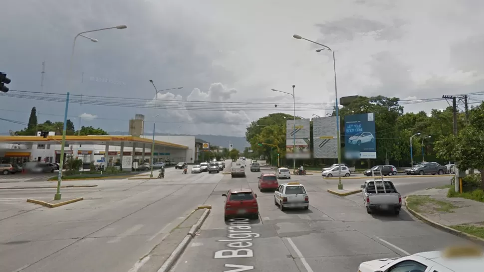 LA ESQUINA DEL CHOQUE. Imagen para ilustrar tomada de Google Street View