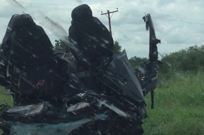 Una familia entera murió en un terrible choque frontal en Santiago del Estero