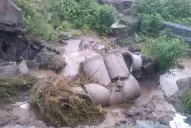 En Burruyacu, la lluvia se “llevó puesto” un tramo de la ruta 336