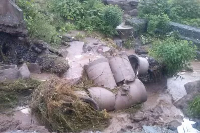 En Burruyacu, la lluvia se “llevó puesto” un tramo de la ruta 336