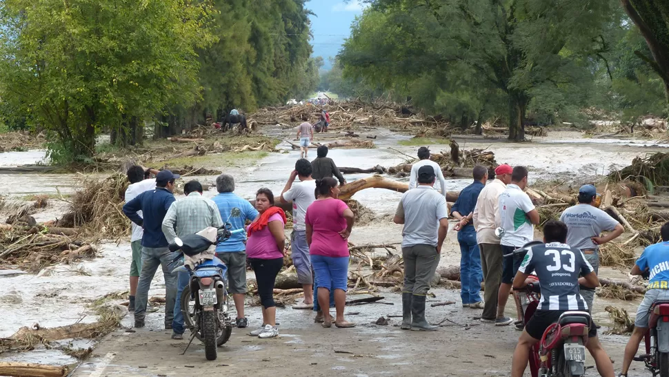 IMPACTANTE. El agua arrasó con todo en El Molino y La Angostura. LA GACETA / FOTO DE OSVALDO RIPOLL