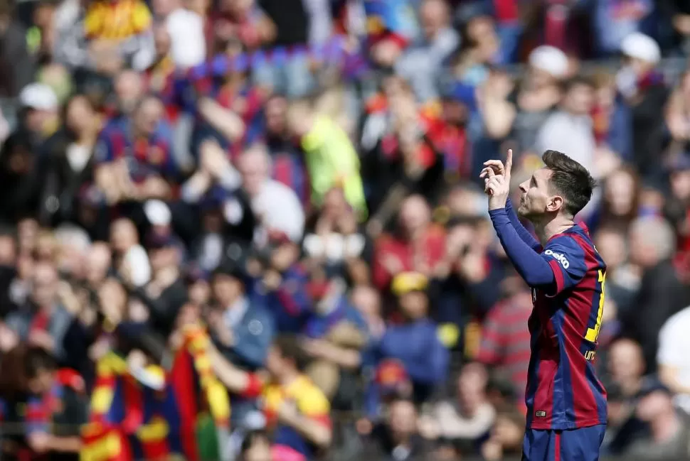OTRO RÉCORD. Messi es el jugador que más hat-tricks marcó en la Liga española. REUTERS
