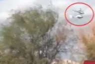 Mirá el video del choque de helicóptero en La Rioja