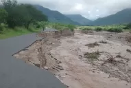 Desapareció parte del camino que lleva a la Quebrada de Lules
