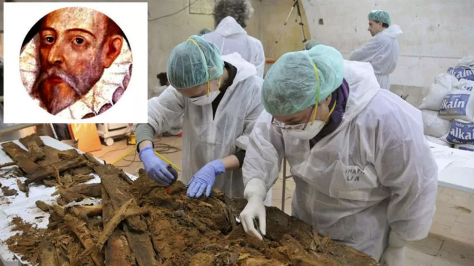 ESPAÑA. Los restos, en muy mal estado, se encontraron junto con material óseo de varios adultos más en una cripta.