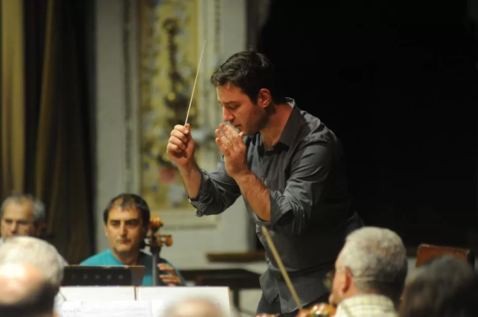JOVEN Y MOTIVADO. Federico Sardella ya demostró sus dotes en 2013, cuando dirigió a la Sinfónica. la gaceta / foto de franco vera