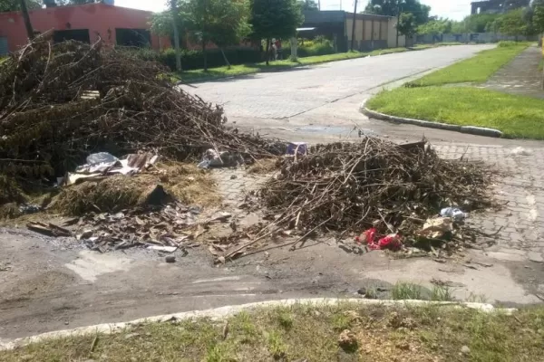 Convirtieron una esquina de Lastenia en un enorme basural