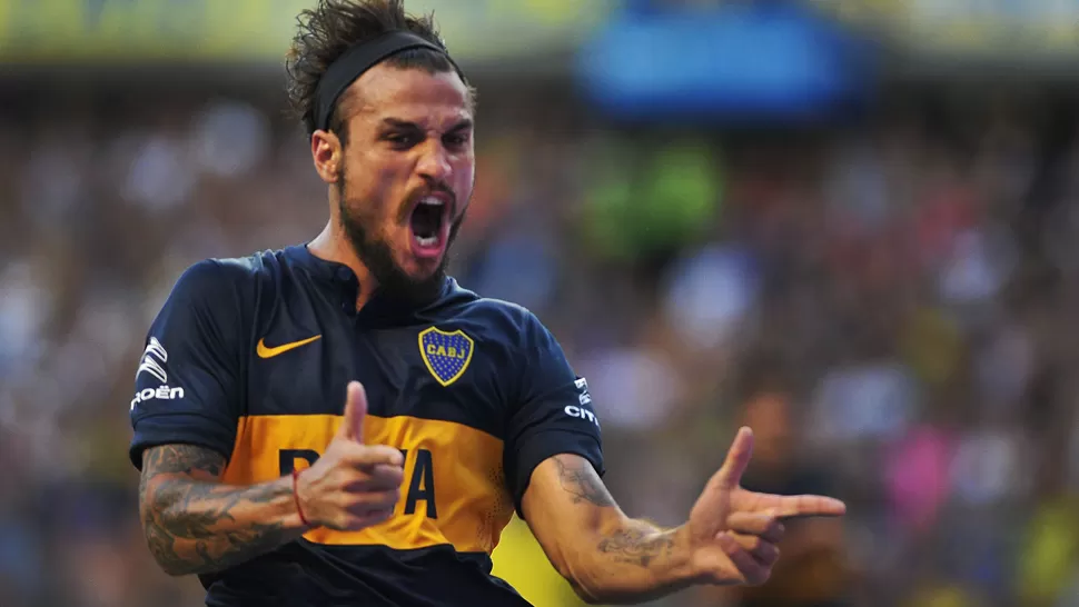 ARTILLERÍA PESADA. Osvaldo lleva cuatro goles en cuatro presentaciones con la camiseta de Boca. TÉLAM