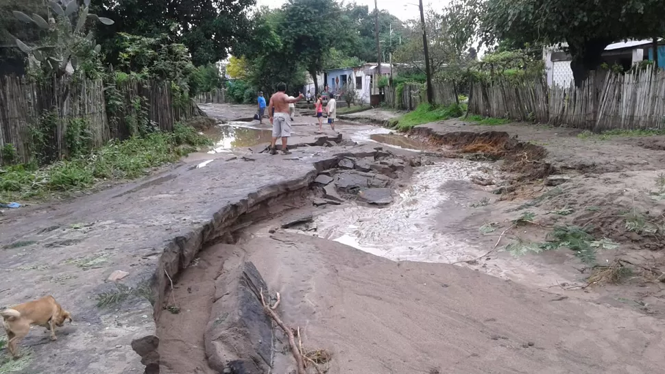 La Trinidad también sufrió la furia del agua