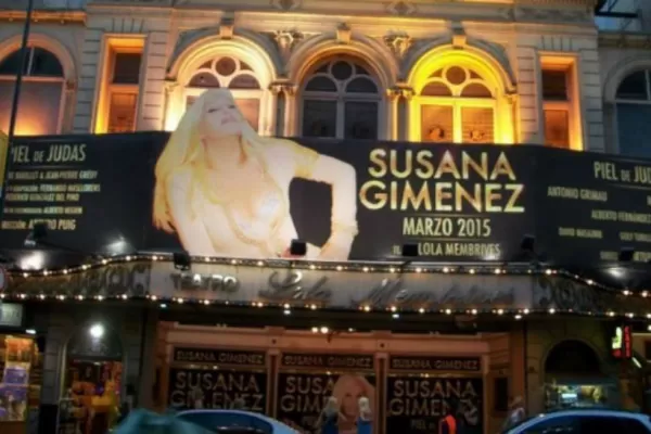 Susana Giménez regresa hoy al teatro