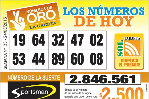 Los Números de Oro de LA GACETA