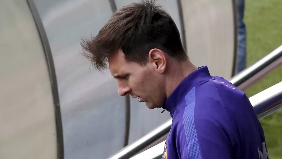 UN SUSTO. Los estudios determinaron que Messi no sufre ninguna lesión. ARCHIVO