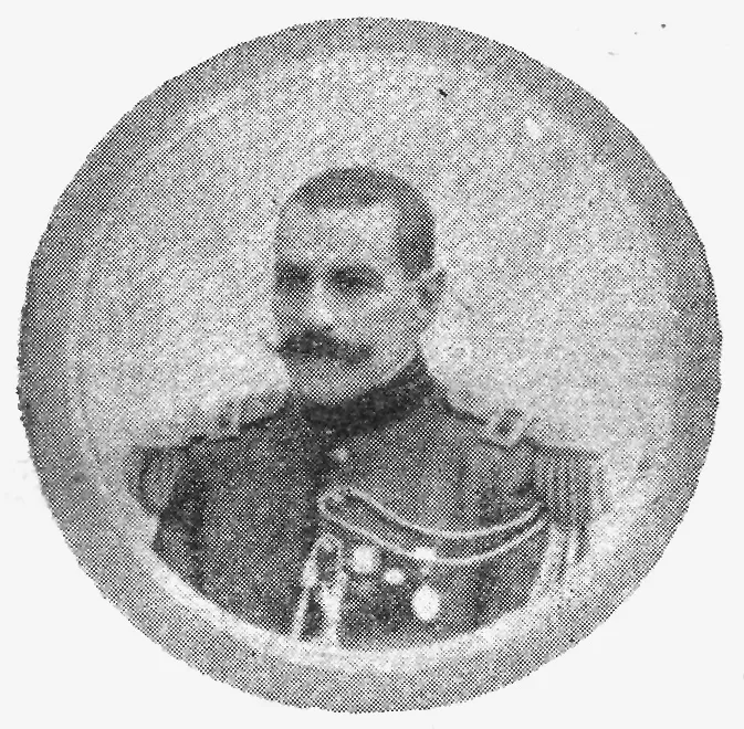 EL CORONEL DIEGO PEREIRA. Borroso retrato del distinguido militar tucumano, de uniforme y con sus condecoraciones la gaceta / archivo