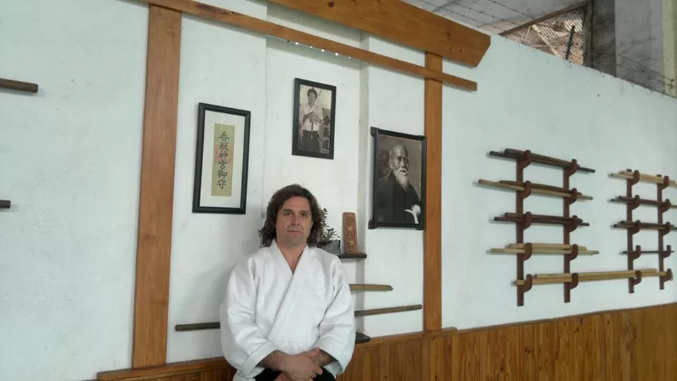 EN EL DOJO. Anta es 4to Dan del Aikido Aikikai Argentina y presidente de la Asociación Tucumana de Aikido. 