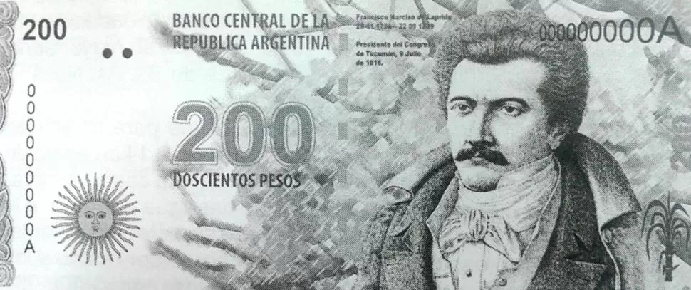 IDEA.  Expertos proponen billete de  $ 200 en homenaje al Bicente-nario. Centro Numismático de Tucumán
