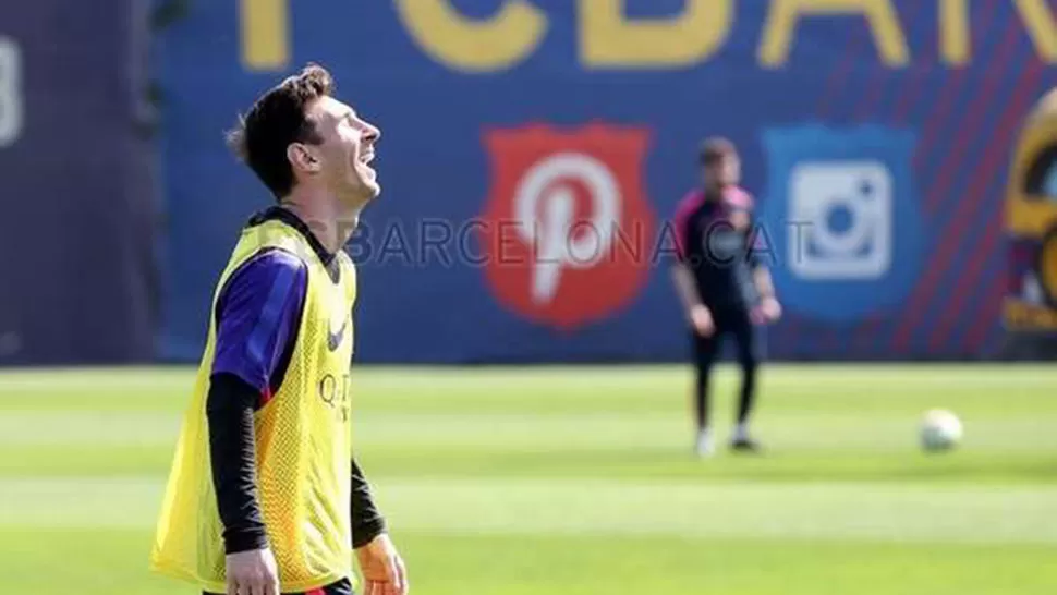 FELIZ. Messi jugará sin problemas por la Liga Española. FOTO BARCELONA. 