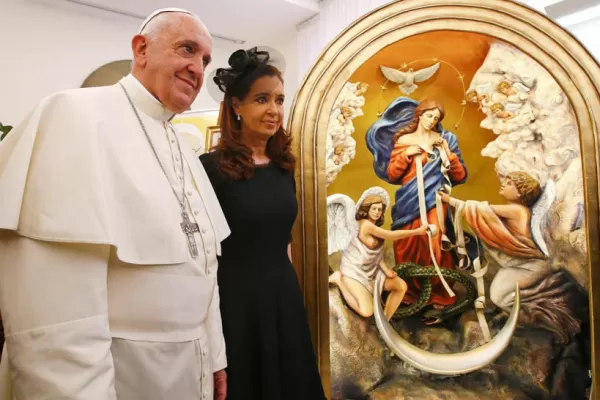 Cristina será recibida por el Papa Francisco en el Vaticano, por cuarta vez