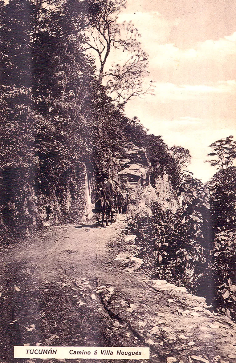 POR EL CERRO. Hacia 1910, el fotógrafo registró a un jinete que se aventuraba por el primitivo camino a Villa Nougués la gaceta / archivo