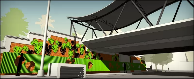 ASÍ QUEDARÁ. El boceto en 3D del municipio muestra como quedará el proyecto una vez finalizado. gentileza municipalidad  s. m. de tucumán