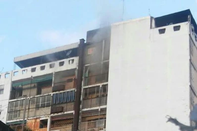 Un principio de incendio causó preocupación en el microcentro