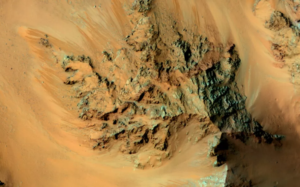 Una foto podría demostrar la existencia de agua en Marte