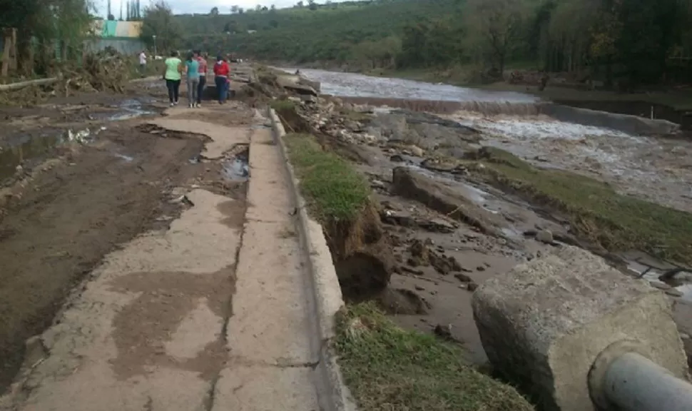 La localidad catamarqueña de Balcozna quedó devastada después del temporal