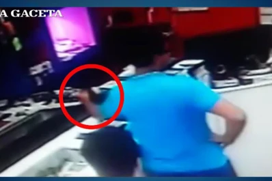Mirá cómo dos ladrones se apoderan de un celular