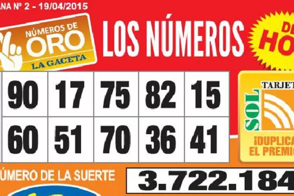Los Números de Oro de LA GACETA
