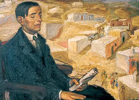 FRANCISCO VILLAESPESA. Retrato del poeta español, que ejerció la dirección delegada de la revista de Padilla. la gaceta / archivo